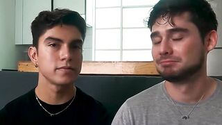 Newly engaged Alfonso and Adrian lose themselves in first fuck