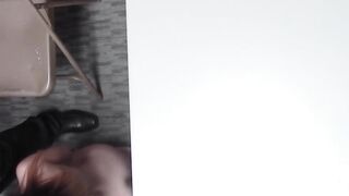 Petite brunette Aubree rides an officer's big cock