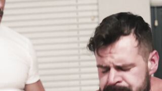 DILF Reece Scott fills Kyle Steeles hole with his massive dick