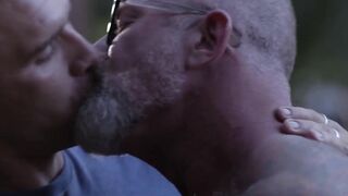 Isaac X strokes meat while stepdad Lance Charger pounds him