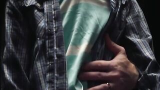 GayForSale.com - Eli Bennet shoots massive load jerking off with Legrand Wolf