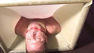 MuscleJockBound.com - Dire Callahan enjoys dick play with roped Derek Pain