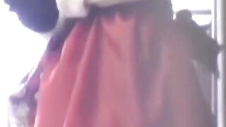 Short skirt brunette stars in a Japanese hidden camera