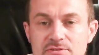 Hairy mature stud strokes til explosive orgasm