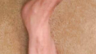 Stud tugs huge dick passionately after interview