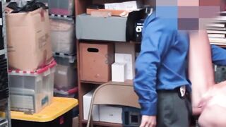 ShopliftersPunished.com - Milf Shoplifter goes down on her knees and suck after being