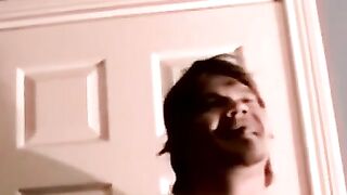 JoeSchmoeXXX.com - Inked amateur with chubby body jerks himself off and cums with sat