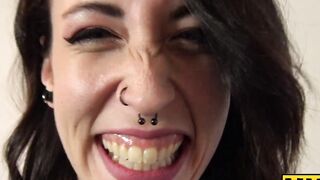 UKSubSluts.com - Lilyan Red spanked and fingered while masturbating