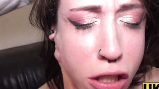 UKSubSluts.com - Lilyan Red spanked and fingered while masturbating