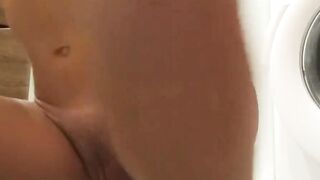 Fucking My Ass With A Dildo And Cumming In The Bathroom