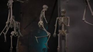 Twinks haunted house fuckfest ends in creampies