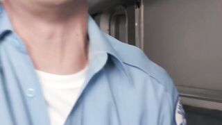 Caught our ambulance driver jerking off in mobile