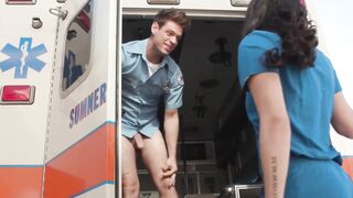 Caught our ambulance driver jerking off in mobile
