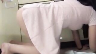 18-year-old Japanese Amateur Housemaid Homemade Sex with a Plumber