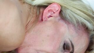 Jana Nelle's horny granny fantasies come true with doggystyle
