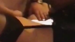 Gangbang in Adult Cinema: Big Tits Amateur Creampied by Many