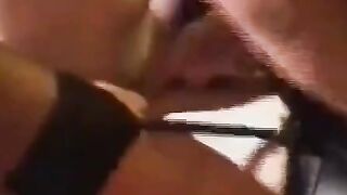 Gangbang in Adult Cinema: Big Tits Amateur Creampied by Many