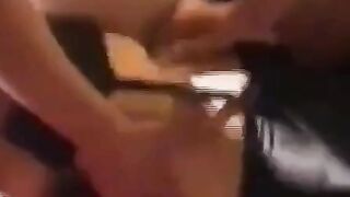 Gangbang in Adult Cinema: Big Tits Amateur Creampied by Many
