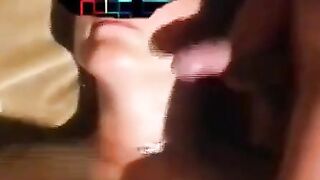 Gangbang in Adult Cinema: Big Tits Amateur Creampied by Many