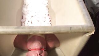 MuscleJockBound.com - Derek Pain suffers melting ice from Dire Callahan