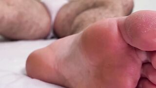 Dan Edwards adores Bradley Kings soles and rubs his damp feet
