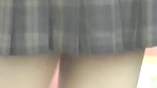 Fair temptresses urge peeper to stroke after secret filming