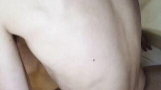 Young Japanese moans while thick cock brutalizes tight hole