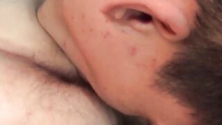 Asian twink tongues daddy down before bareback