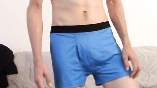 Str8Thugs.com - Straight handsome jock grabs his cock and plays with it for an intens