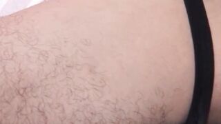 Buff older man raw pounds younger dude after throat training