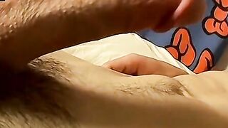 Tall amateur deepthroats own cock before cumming