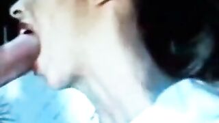 Babysitter Sucks a Big Cock Deep Throat on Webcam