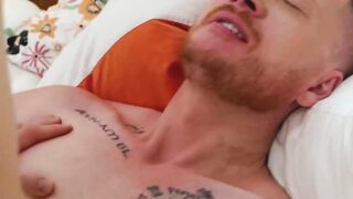 Submissive Oliver Beck bends for Brody's doggy drill