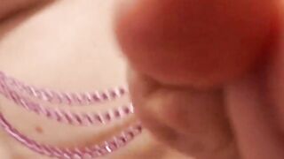 Hard Nipple Clamps on Perky Tits