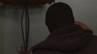 Andrew aggressively slams his ass to an explosive orgasm