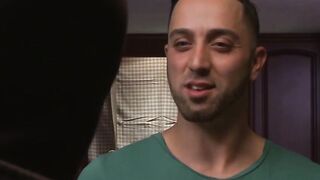 Andrew aggressively slams his ass to an explosive orgasm