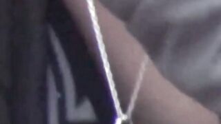 Juicy Japanese small boobs arouse voyeurs in public