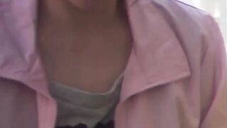 Hidden cam exposes small tits of Japanese babes