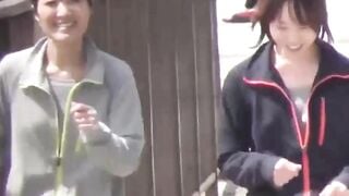 Hidden cam exposes small tits of Japanese babes