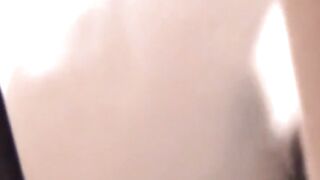 Busty Asian explosion caught solo toying her slit at home