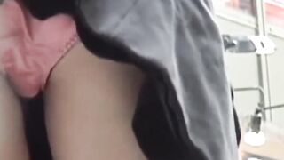 Watcher thrilled filming Japanese vixens in bold mini skirts