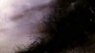 Rave Hardick milks his bushy cock till sticky seed pours out