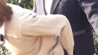 Hidden cam catches Japanese babes squatting to piss outdoors