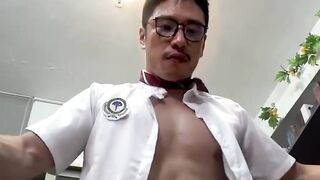 Cute Willy learns bottoming from Duncan Kus thick cock lesson