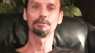 Rough stud wanks solo and shoots hot thick cum