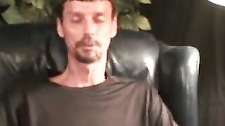Rough stud wanks solo and shoots hot thick cum