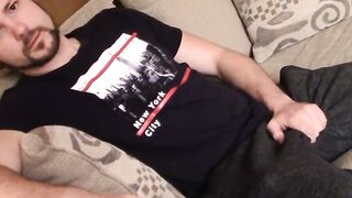 Str8Thugs.com - Straight dude Billy Base stars in a gay masturbation video with a cum