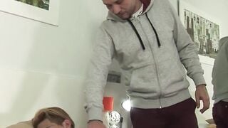Hairy daddy wrecks younger dude ballsdeep bareback