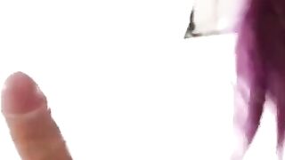Latina GF Blowjob & Cumshot with Big Cock