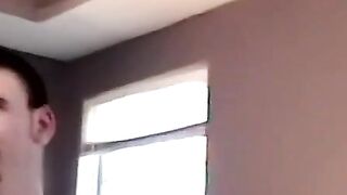 Bearded amateur strokes hairy cock to dripping climax